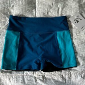 Athleta Girl NWT XL/14 Reversible Swim Shorts